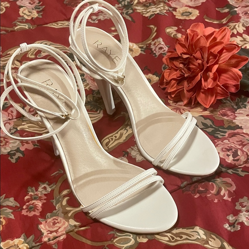RAYE CLara Strappy Ankle Heels, NWOT, Sz 8.5